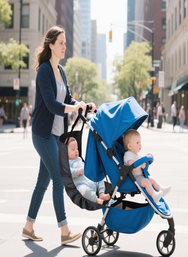 welsoon Second Child Booster Seat 2 in 1 Travel Hammock Infant Hammock for Strollers Stroller Hammock Sling for Toddler - Image 5